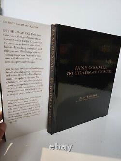 50 YEARS AT GOMBE Jane Goodall SIGNED Revised 1st Edition ILLUSTRATED Chimpanzee