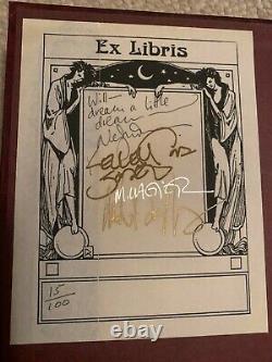 5TH Lot of 3 Gaiman items (Sandman hardcovers, signed by Neil himself) RARE