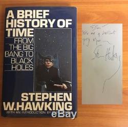 A Brief History of Time Stephen Hawking Signed Autograph 1st Ed. 2nd Print VG/VG