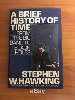 A Brief History of Time Stephen Hawking Signed Autograph 1st Ed. 2nd Print VG/VG