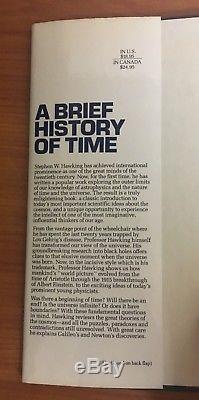 A Brief History of Time Stephen Hawking Signed Autograph 1st Ed. 2nd Print VG/VG