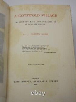 A Cotswold Village SIGNED J. ARTHUR GIBBS 1898 1st Edition Ablington/Bibury