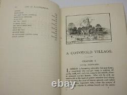 A Cotswold Village SIGNED J. ARTHUR GIBBS 1898 1st Edition Ablington/Bibury