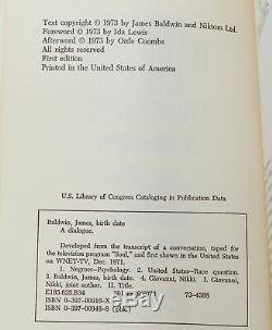 A Dialogue JAMES BALDWIN & NIKKI GIOVANNI SIGNED First Edition Review Copy 1973