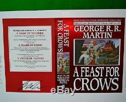 A Feast For Crows UNPUBLISHED Jaime Lannister DJ Cover George RR Martin 3 SIGNED