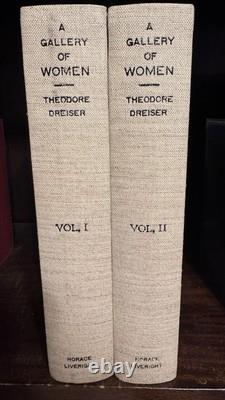 A Gallery of Women THEODORE DREISER SIGNED Limited 1st Edition 1929