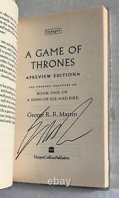 A Game Of Thrones-George R. R. Martin Uk 1st Preview Ediiton SIGNED