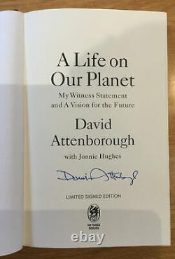 A Life On Our Planet by David Attenborough SIGNED 1st Edition