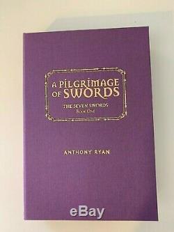 A Pilgrimage of Swords Anthony Ryan Lettered Signed Subterranean Press