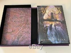 A Pilgrimage of Swords Anthony Ryan Lettered Signed Subterranean Press