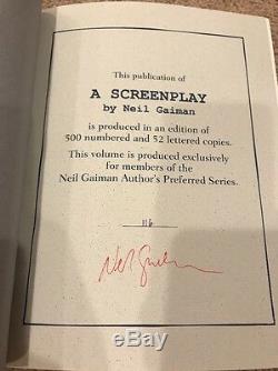 A Screenplay (for Good Omens) by Neil Gaiman SIGNED Limited Edition Numbered