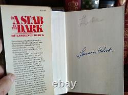 A Stab In The Dark Lawrence Block Signed 1st Edition Hcdj 1981 Good