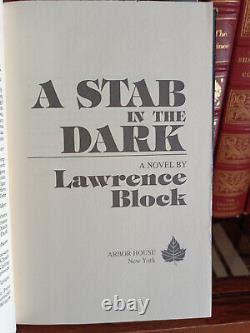 A Stab In The Dark Lawrence Block Signed 1st Edition Hcdj 1981 Good