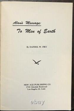 ALAN'S MESSAGE Daniel Fry, 1st 1954 ALIEN CONTACT ABDUCTION UFO SIGNED