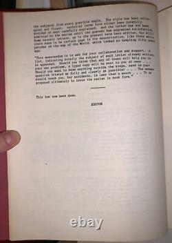 ALEISTER CROWLEY, 1 of 100, MAGICK WITHOUT TEARS, 1st PROSPECTUS & SIGNED LETTER