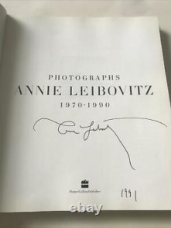ANNIE LEIBOVITZ Photographs 1970 1990 SIGNED 1st Edition 1991 HCDJ 1st