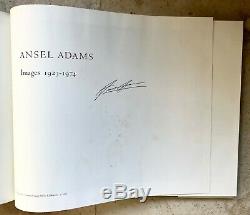 ANSEL ADAMS Images 1923-1974 Large Hardcover, 1st Edition, SIGNED, Excellent