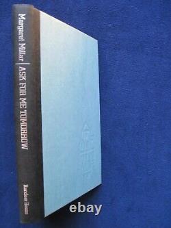 ASK FOR ME TOMORROW SIGNED & INSCRIBED by MARGARET MILLAR 1st Edition in DJ