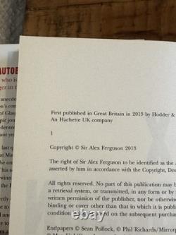 Alex Ferguson Manchester United My Autobiography Signed 1st Edition Book