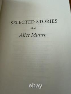 Alice Munro / SELECTED STORIES Signed 1st Edition 1996 VG Slipcase