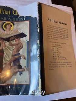 All That Matters by Edgar A. Guest (1922 1st Edition, Signed Presentation Copy)