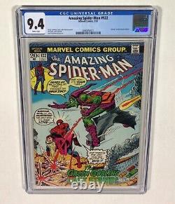 Amazing SPIDER-MAN #122 CGC 9.4 KEY! WHITE! (Death of Green Goblin!) 1973 Marvel