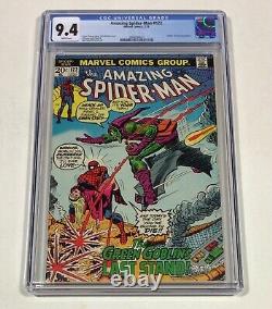 Amazing SPIDER-MAN #122 CGC 9.4 KEY! WHITE! (Death of Green Goblin!) 1973 Marvel