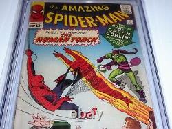 Amazing Spider-Man #18 CGC SS Signature Autograph STAN LEE 1st Ned Leeds Sandman