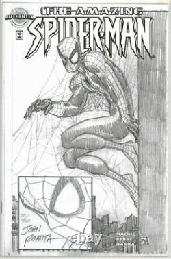 Amazing Spider-man #1 Authentix Dynamic Forces Signed John Romita Sketch Marvel