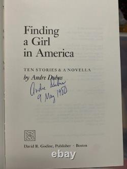 Andre DUBUS / Finding a Girl in America Signed 1st Edition 1980