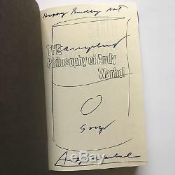 Andy Warhol Campbell's Soup Can Drawing in Philosophy of Andy Warhol 1st Ed