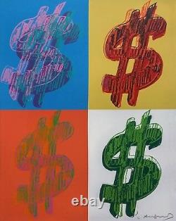 Andy Warhol Ii. 284 $ (quadrant) 1982 Unique Signed Screenrpint Others Avail