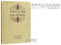 Anna Botsford COMSTOCK / Ways of the Six-Footed Signed 1st Edition 1903