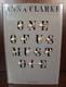 Anna Clarke / One of Us Must Die Signed 1st Edition