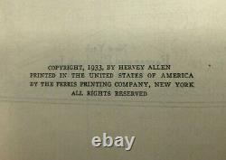 Anthony Adverse Hervey Allen SIGNED & INSCRIBED True First 1st/1st Edition