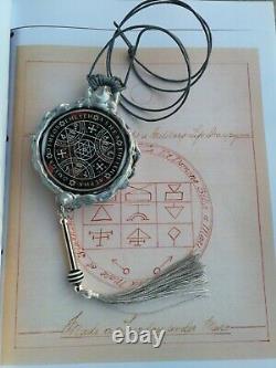Antique book occult black magic manuscript grimoire handwritten astrology seal 3