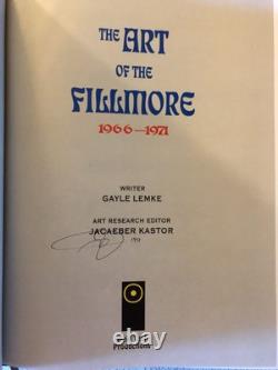 Art of the Fillmore Poster Series 1st PRINTING 1st EDITION HC DJ 1997 SIGNED EXC