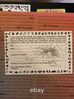 Art of the Fillmore Poster Series 1st PRINTING 1st EDITION HC DJ 1997 SIGNED EXC