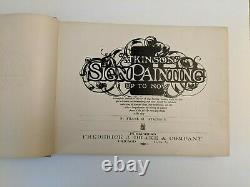 Atkinson Sign Painting 1st Edition ORIGINAL 1909 Sign Painting Up To Now RARE