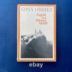 August Is A Wicked Month Edna O'Brien SIGNED 1st Edition 1st Print 1965 Cape HB