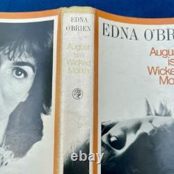 August Is A Wicked Month Edna O'Brien SIGNED 1st Edition 1st Print 1965 Cape HB