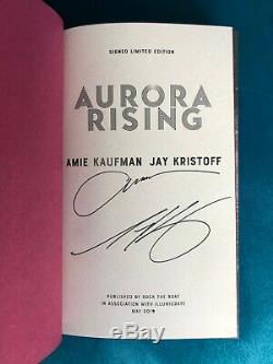 Aurora Rising Illumicrate Edition SIGNED with Sprayed Edges & Author Letter