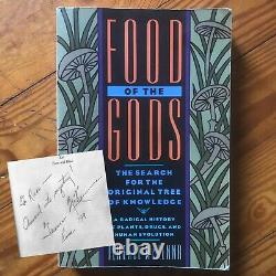 Autographed Signed Terence Mckenna Food Of The Gods Hermes Occult Esoteric