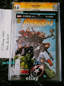 Avengers Assemble #1 Cgc 9.8 Ss. Lee, Marvel Black Widow Very Rare, Mint