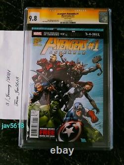 Avengers Assemble #1 Cgc 9.8 Ss. Lee, Marvel Black Widow Very Rare, Mint