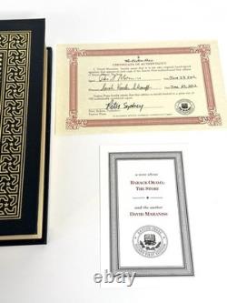 BARACK OBAMA THE STORY Easton Press David Maraniss Signed 1st Edition 494/700