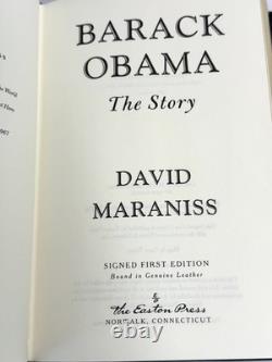 BARACK OBAMA THE STORY Easton Press David Maraniss Signed 1st Edition 494/700