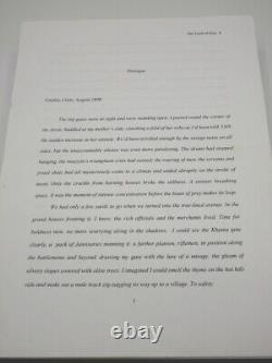 BARBARA CLEVERLY The Tomb of Zeus DRAFT MANUSCRIPT & 1st Edition Book SIGNED