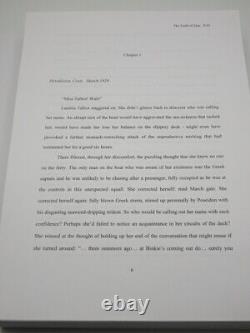 BARBARA CLEVERLY The Tomb of Zeus DRAFT MANUSCRIPT & 1st Edition Book SIGNED
