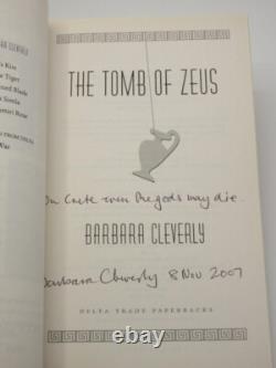 BARBARA CLEVERLY The Tomb of Zeus DRAFT MANUSCRIPT & 1st Edition Book SIGNED